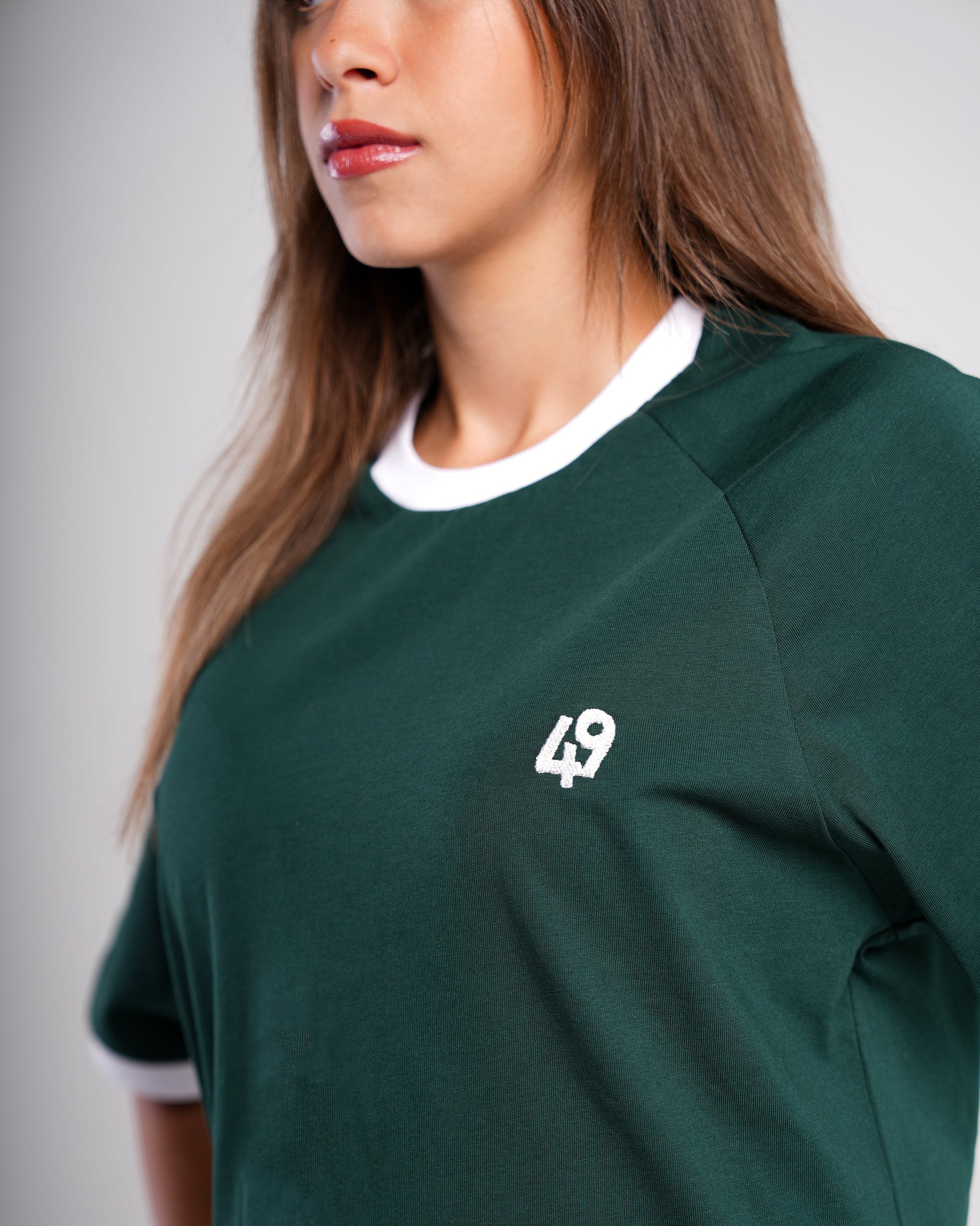 THE DUAL SHADE DARK GREEN T-SHIRT