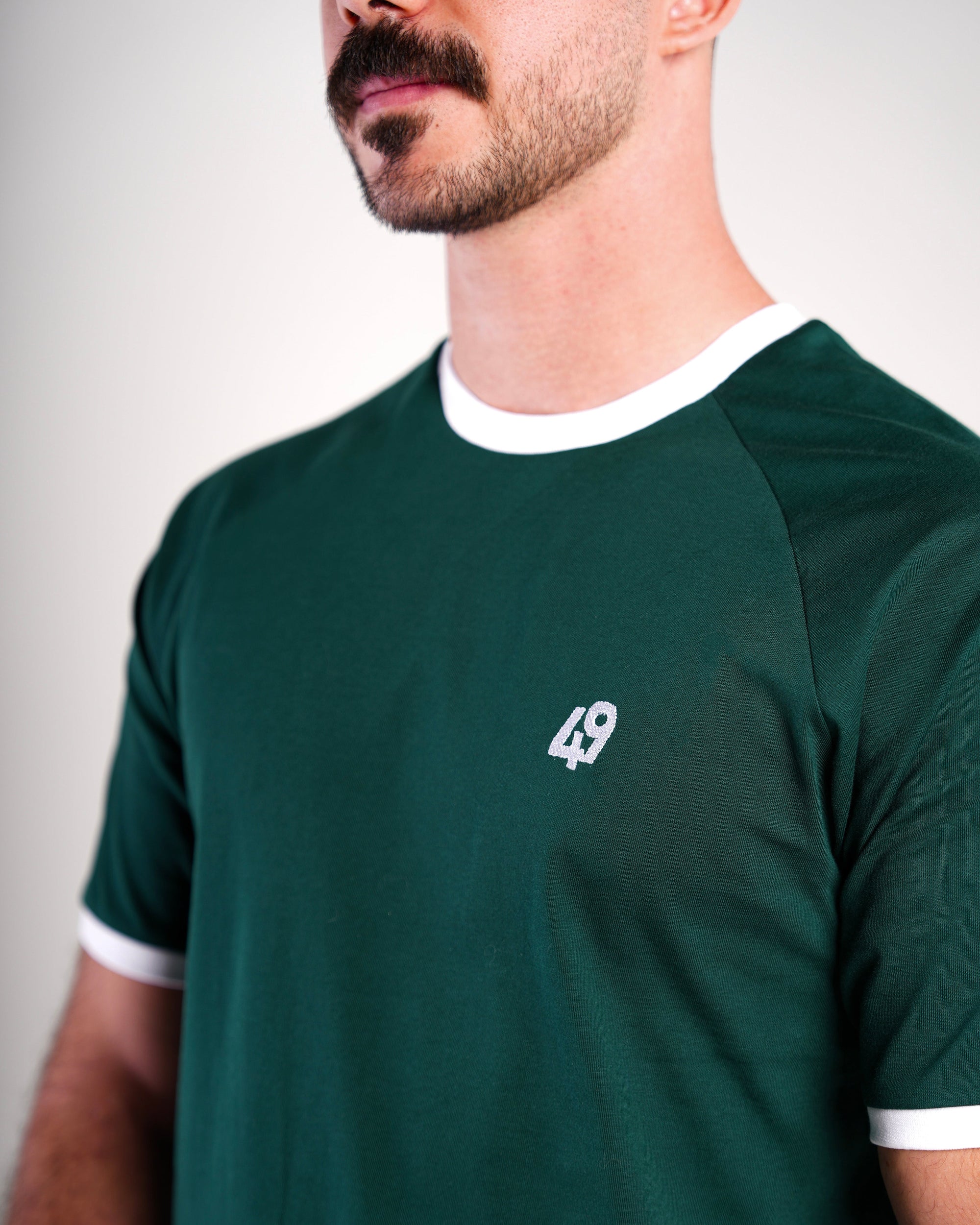 THE DUAL SHADE DARK GREEN T-SHIRT