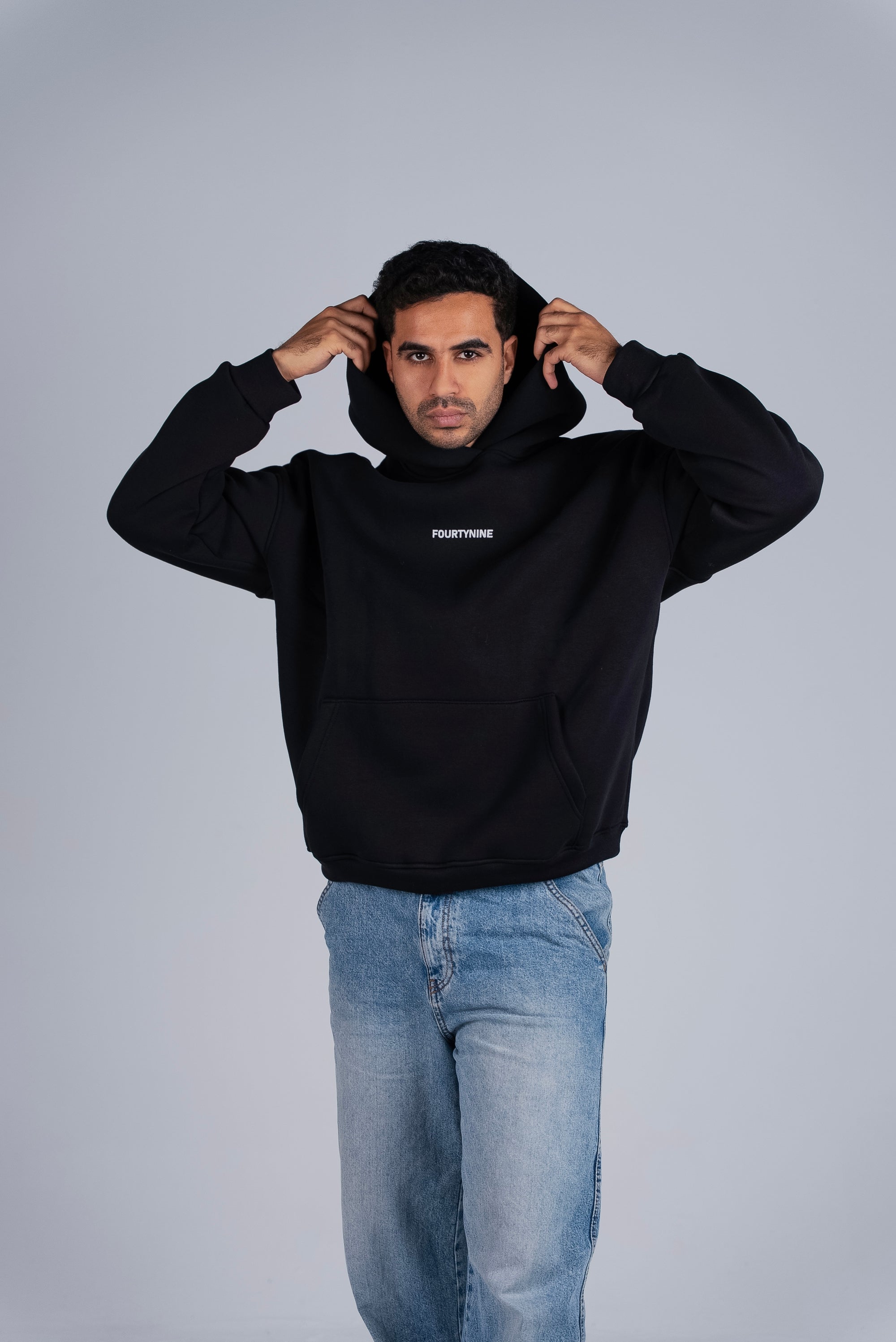 BLACK OVERSIZED HOODIE