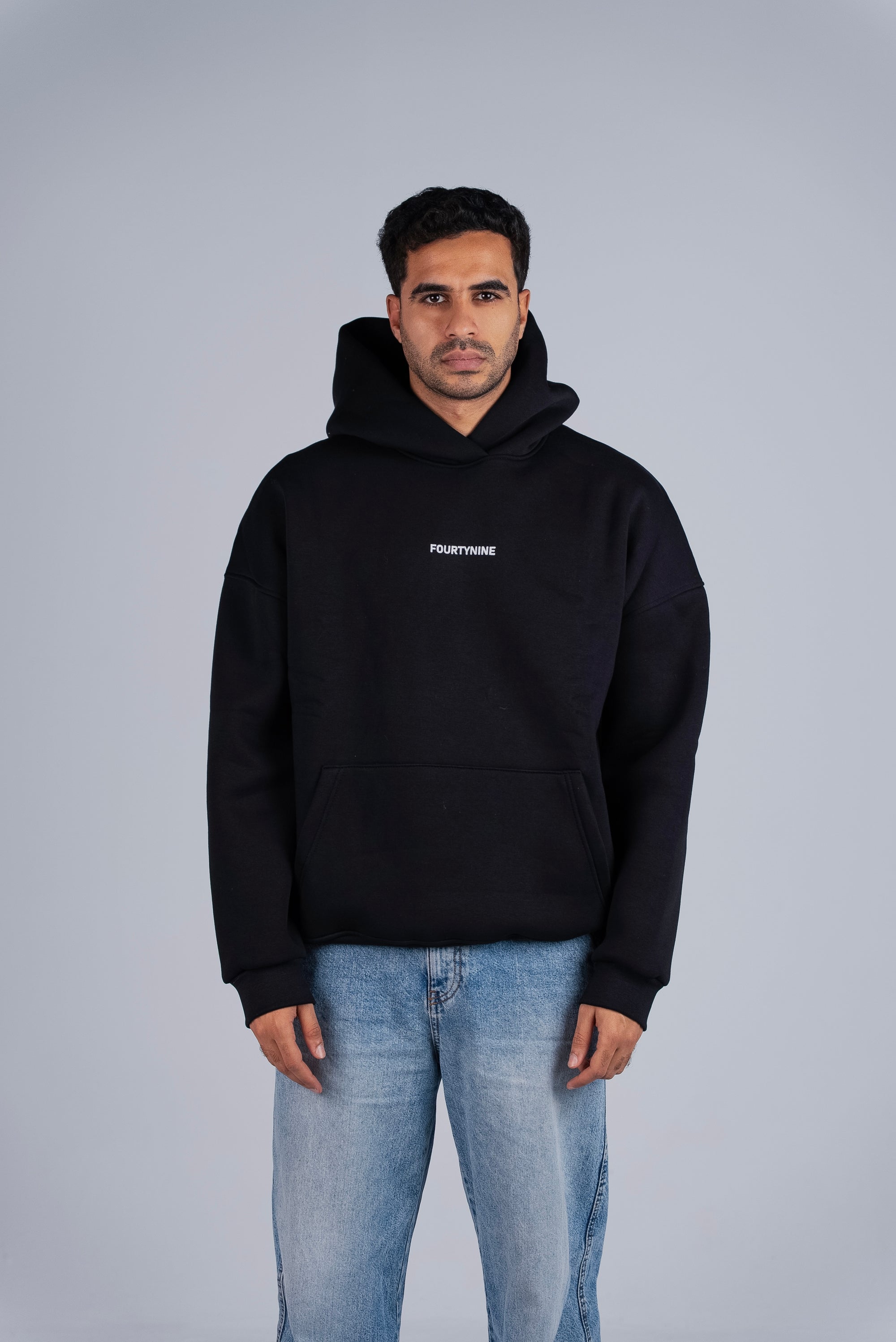 BLACK OVERSIZED HOODIE