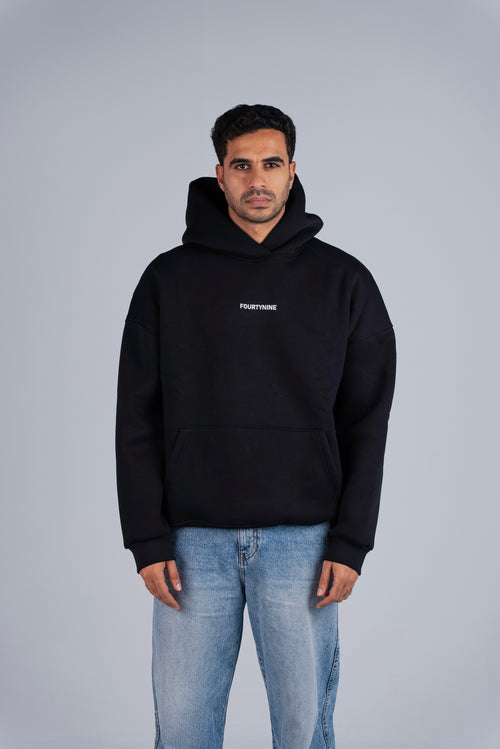 BLACK OVERSIZED HOODIE