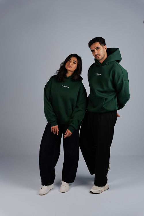 DARK GREEN OVERSIZED HOODIE