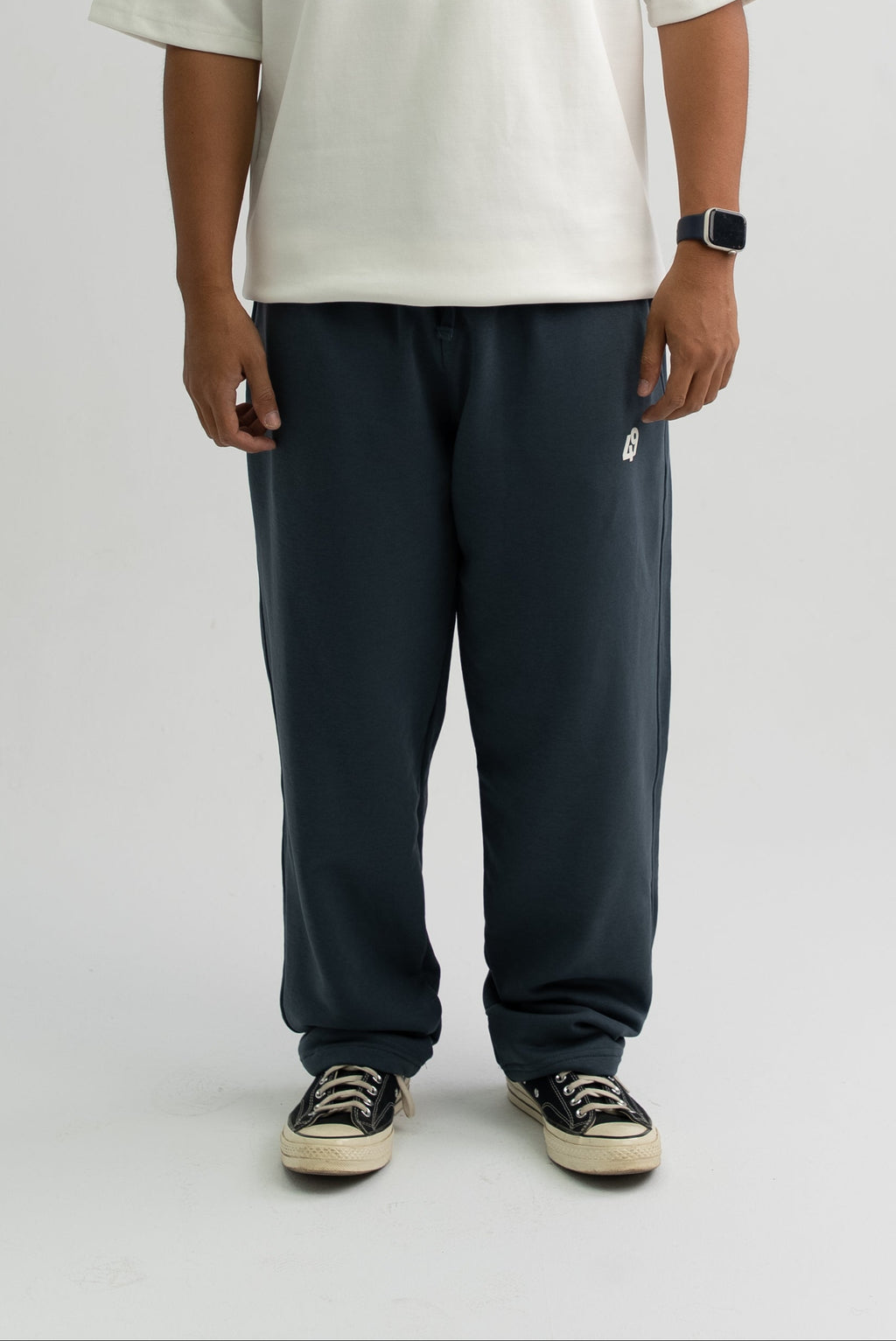 STONE GREY 49 OVERSIZED SWEATPANTS