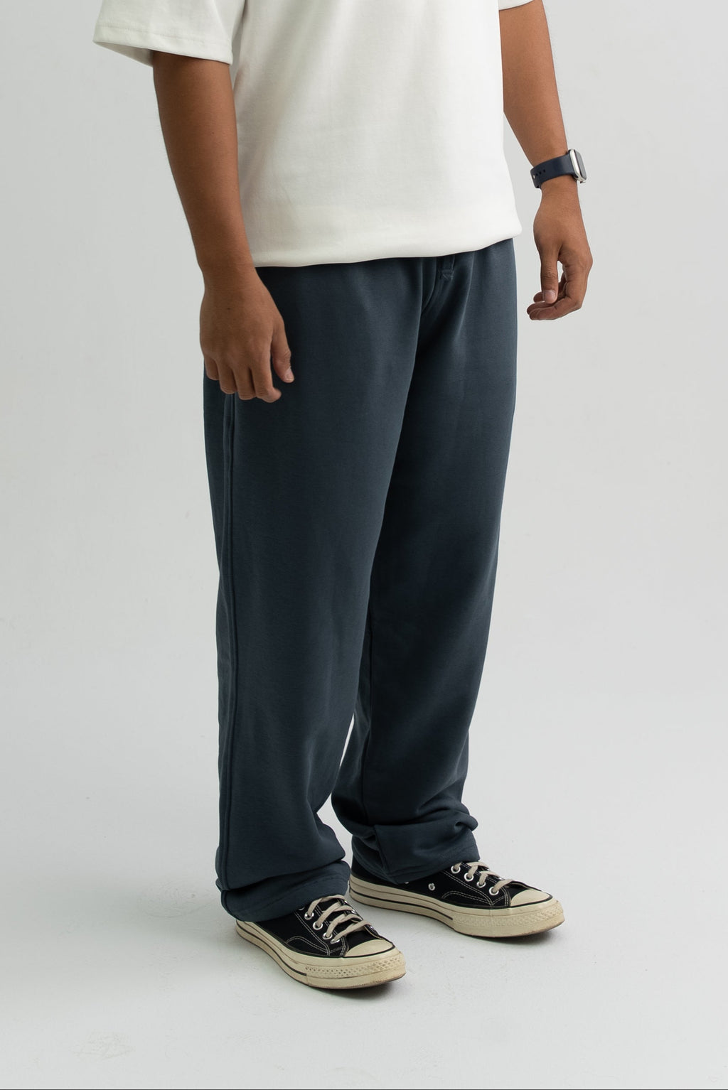 STONE GREY 49 OVERSIZED SWEATPANTS