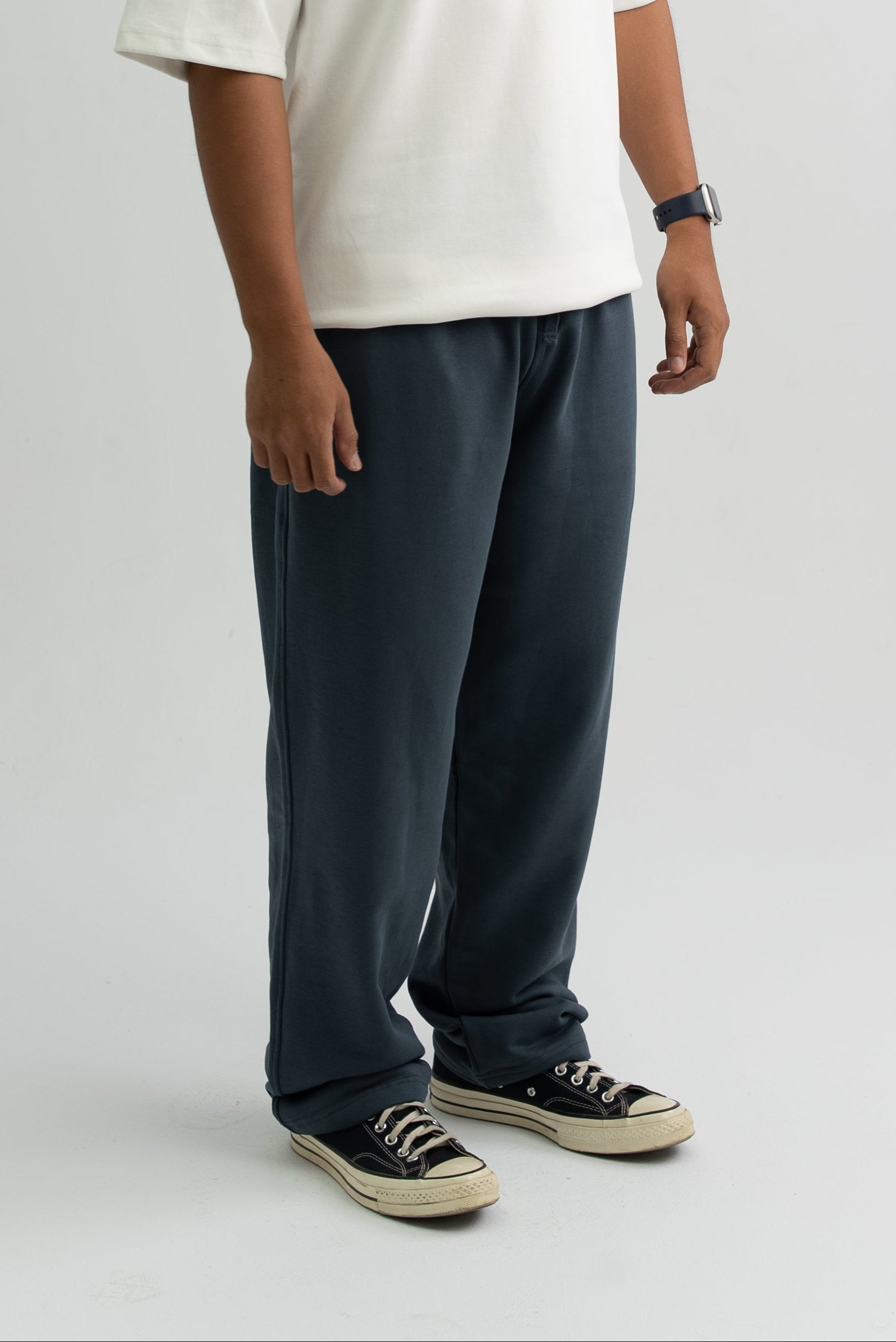 STONE GREY 49 OVERSIZED SWEATPANTS