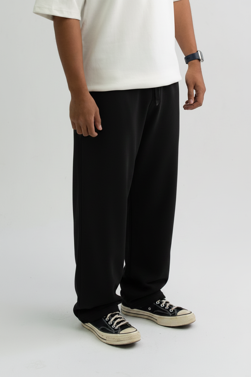 BLACK 49 OVERSIZED SWEATPANTS